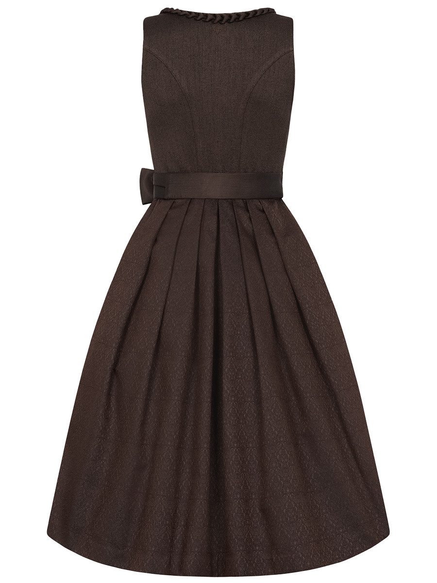 Krüger Madl Dirndl Dirndl Koko 70cm Länge braun – Bild 2 von 2