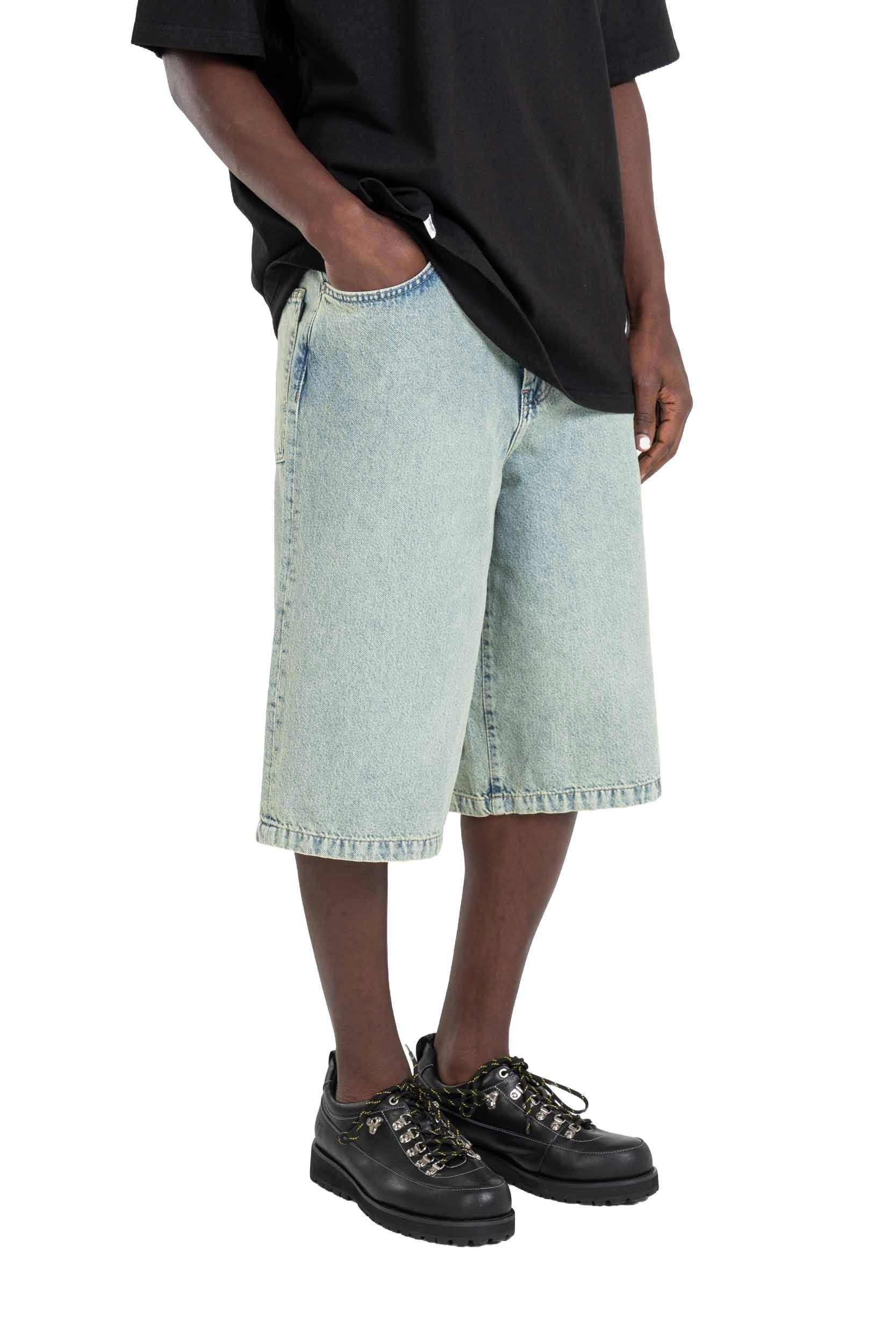 REELL Jeansshorts Short Jeans Reell Belmont yellow snow wash