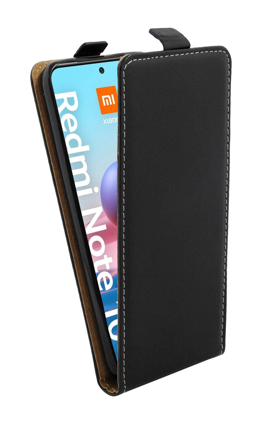 cofi1453 Flip Case Flip Case für XIAOMI REDMI NOTE 10 5G Hülle Schwarz