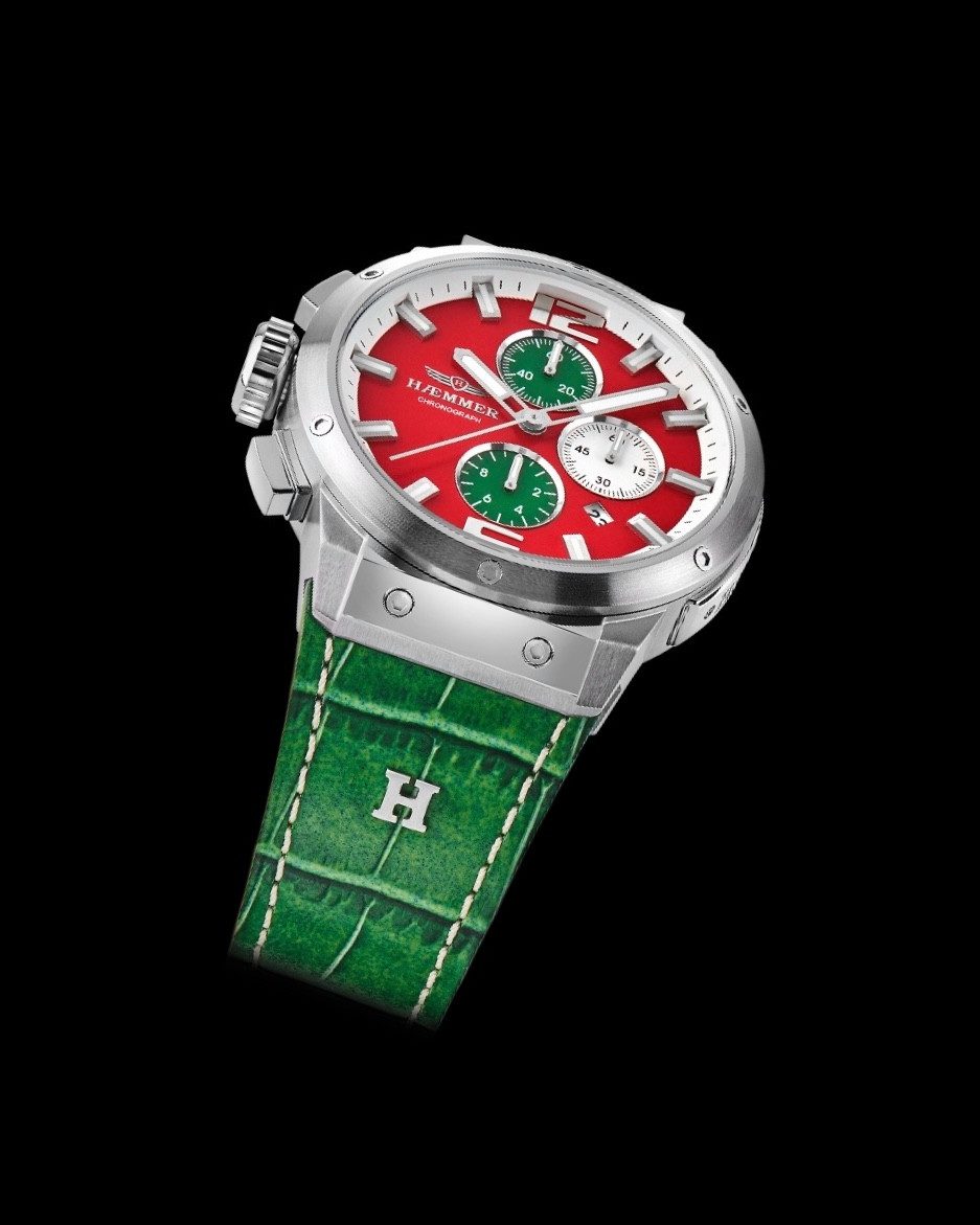 HAEMMER GERMANY Chronograph SPUNKY II, EG-013, Quarzuhr, Armbanduhr, Herrenuhr, analog, Tag, Stoppfunktion
