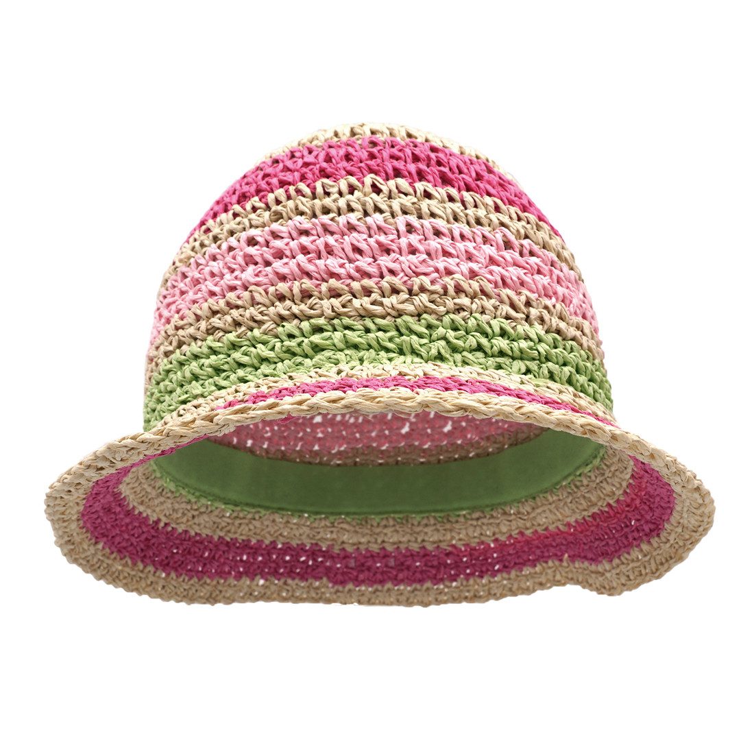 Strohhut MINI GIRL-Hut, Streifen Handarbeit