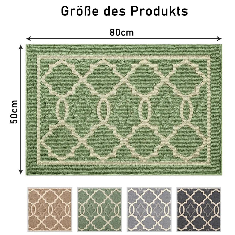 NUODWELL Fußmatte Fußmatte Innen, Waschbar Schmutzfangmatte rutschfest Stau günstig online kaufen