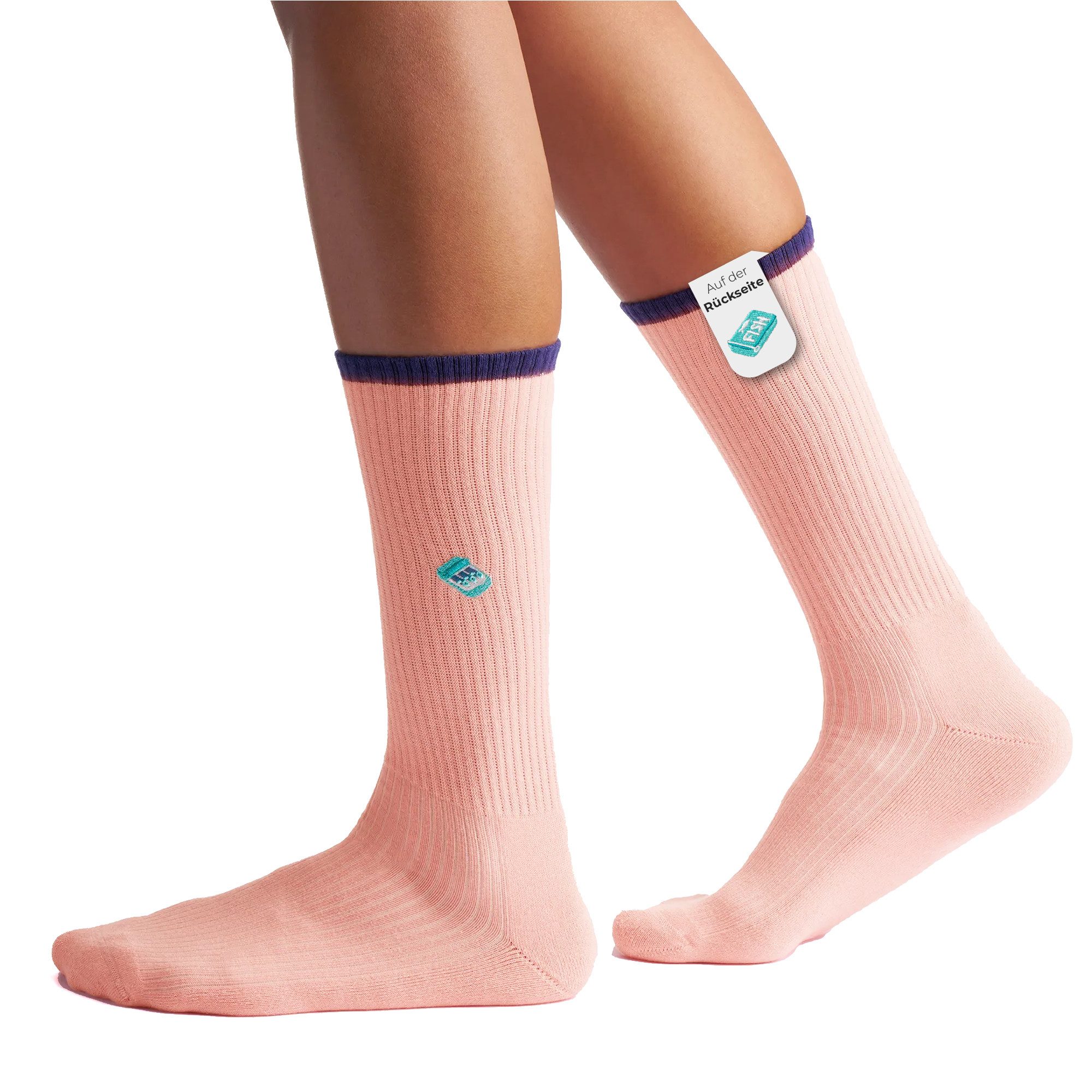 Tennissocken Mix & Match Socken mit Stickmotiven