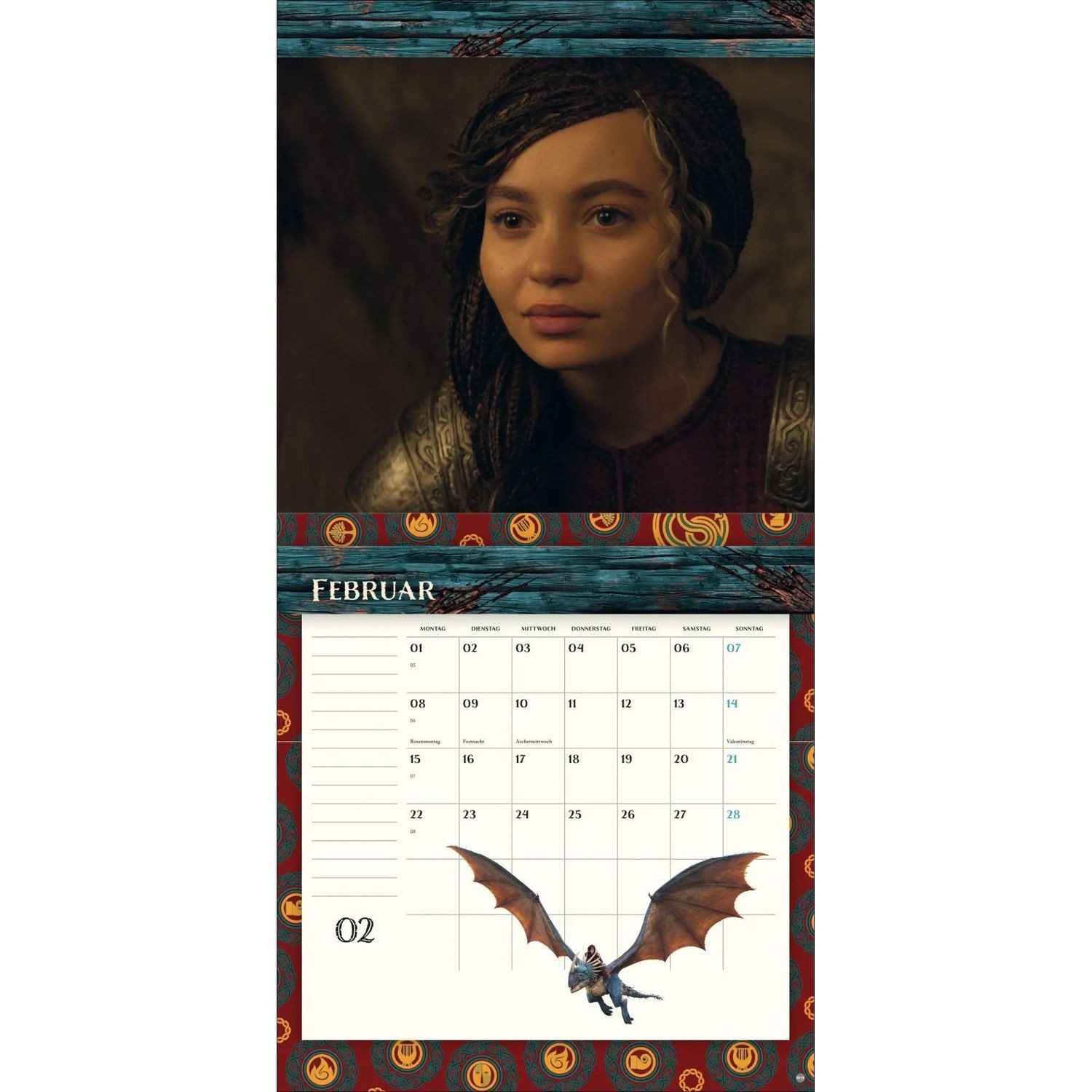 HEYE Wandkalender Drachenzähmen Broschurkalender 2027