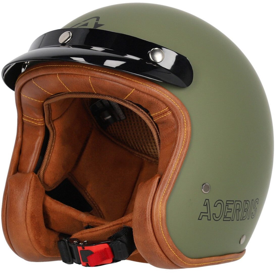 Acerbis Motorradhelm Skodela Jethelm, Atmungsaktiv, Ratschenverschluss, ECE 22.06