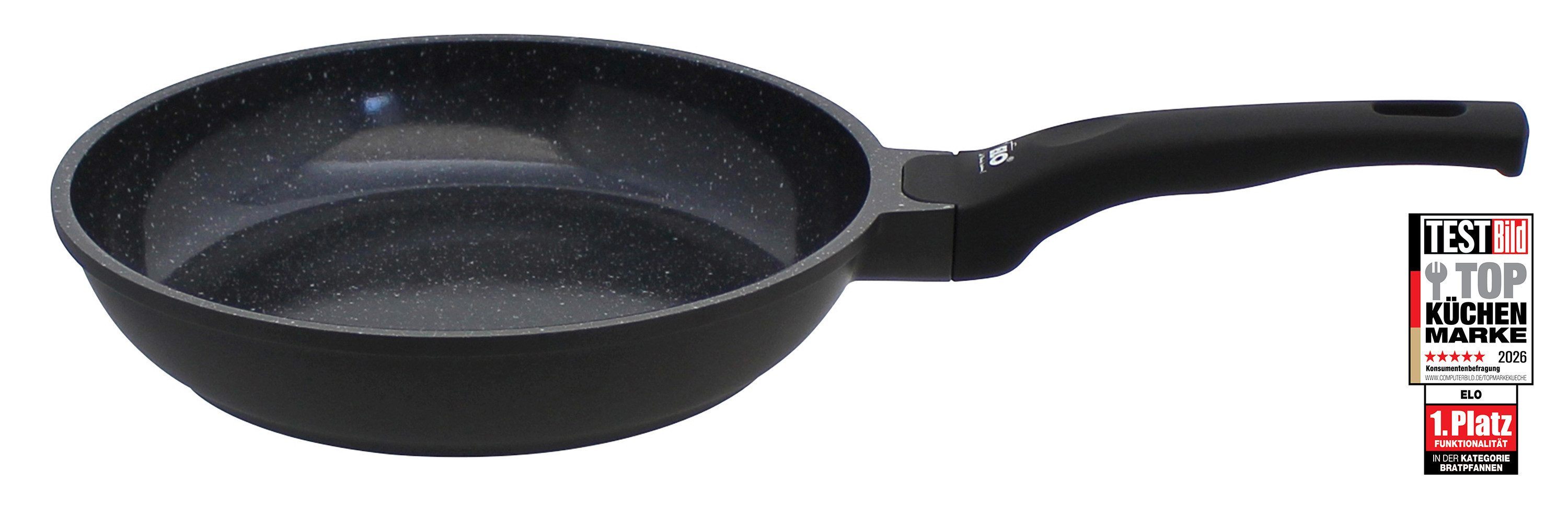 Elo Bratpfanne Siloncast, Aluminiumguss (1-tlg), hochwertige Antihaftversiegelung, Softtouch-Stil, induktionsgeeignet