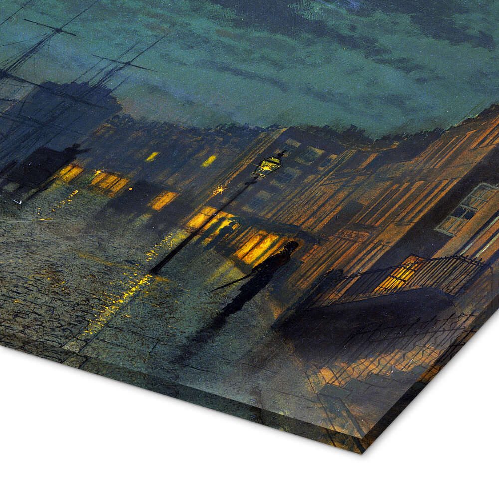 Posterlounge Wandbild Docks bei Mondlicht, John Atkinson Grimshaw, erhältlich als Poster, Leinwandbild, Wandsticker oder Acrylglasbild