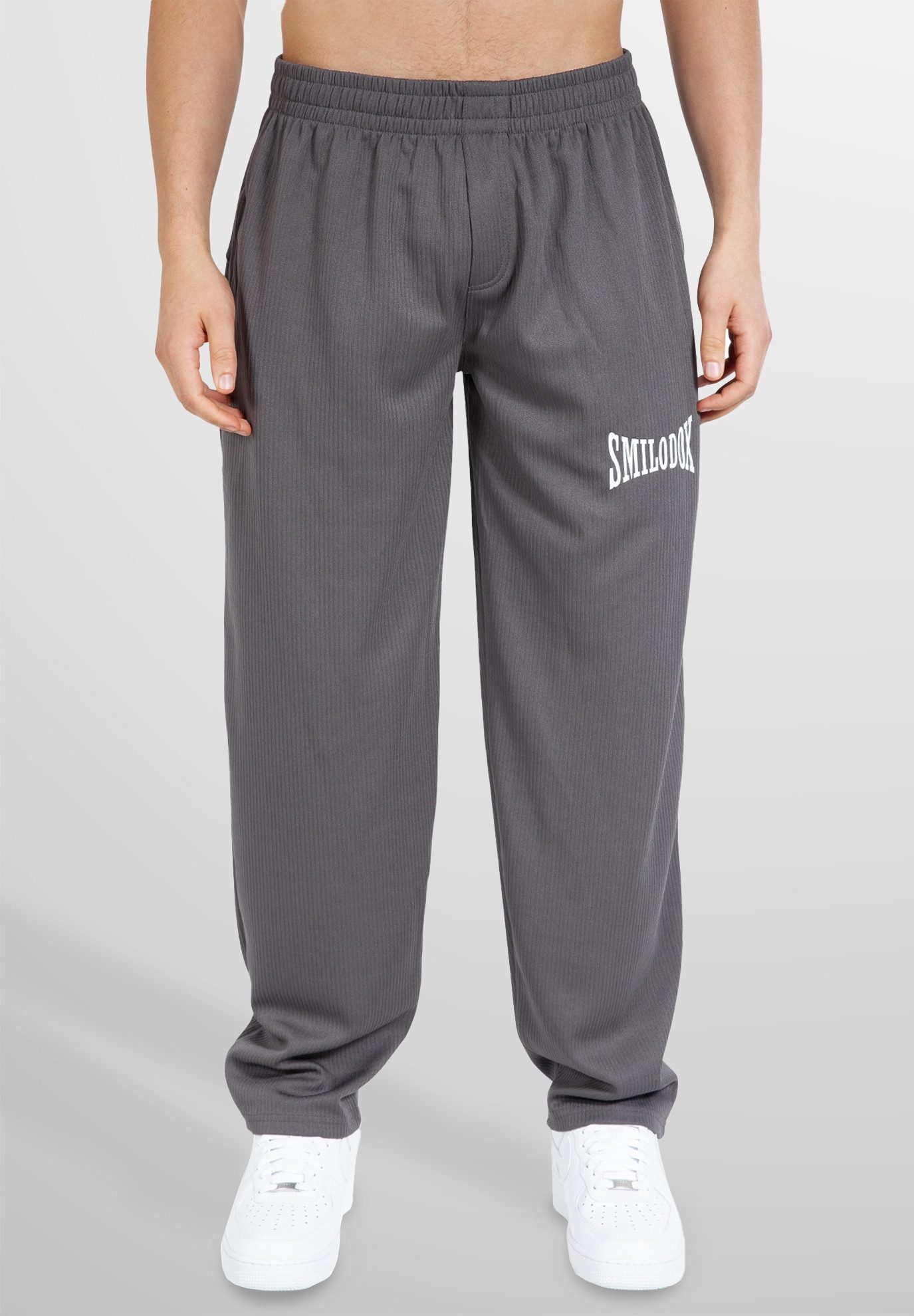 Smilodox Jogginghose Classic Ripp, Lockere Passform günstig online kaufen