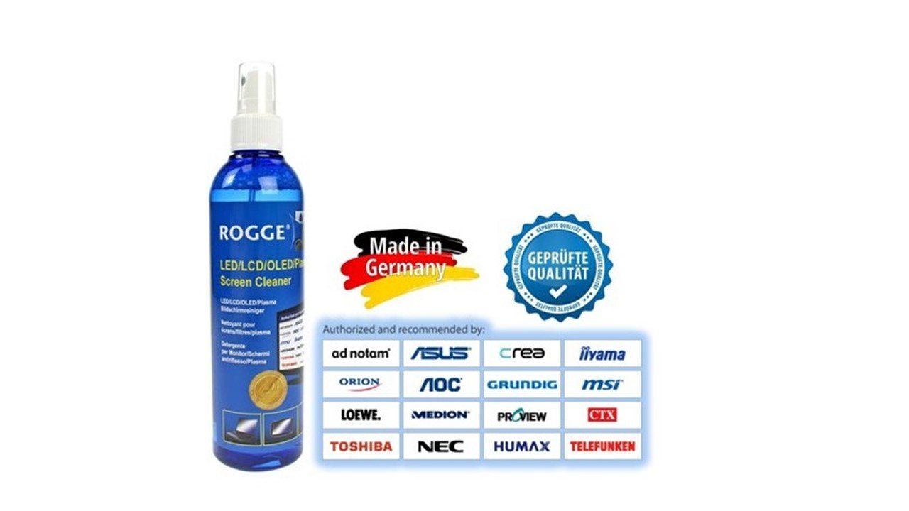 Rogge ROGGE LCD-TFT-LED Screen Cleaner 3x 10009 (3-St) 250ml 5x o. - Reinigungsspray