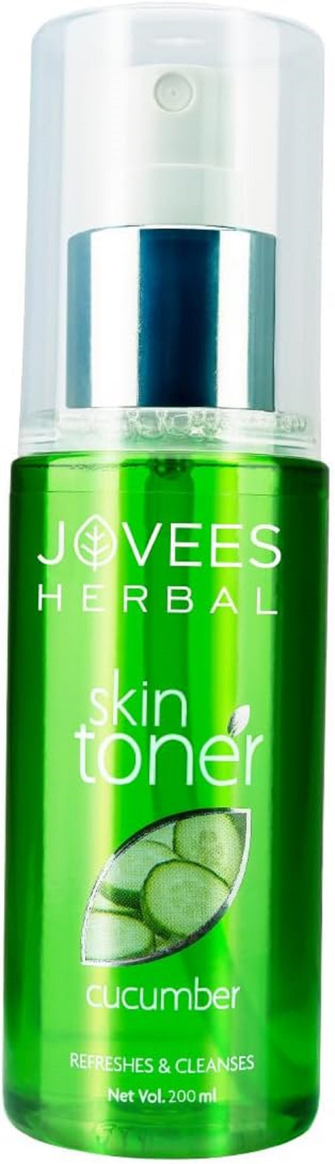 Jovees Gesichtsmaske Herbal Cucumber Skin Toner, Toner für fettige & akneanfällige Haut Porenstraffung, 100% natürlich, 1-tlg., Cucumber toner & astringent refreshes, tones & maintains moisture