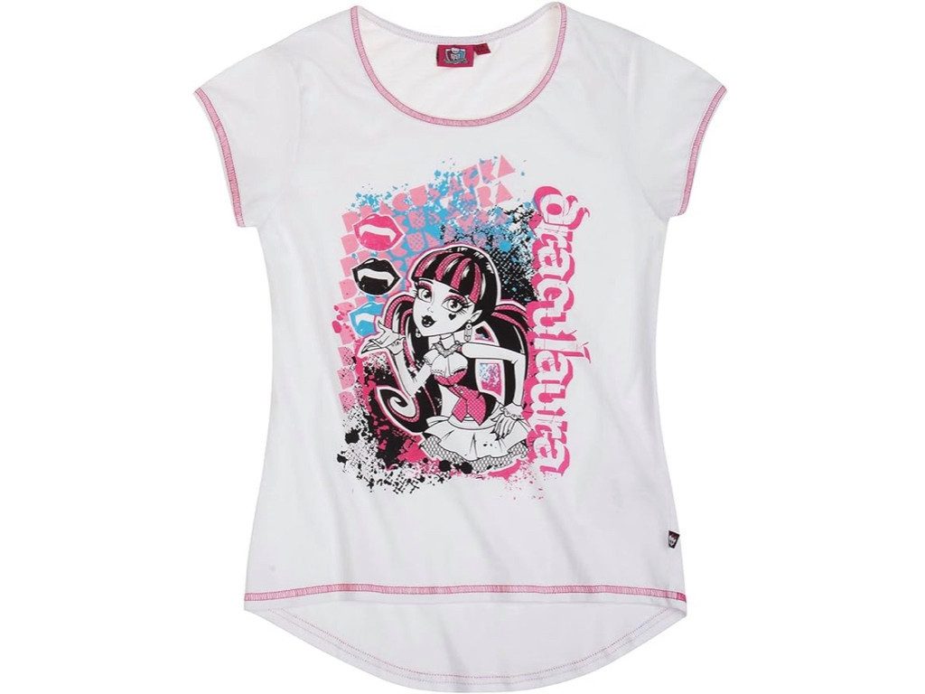 Monster High T-Shirt mit Draculaura, Clawdeen Wolf und Frankie Steen Motiven