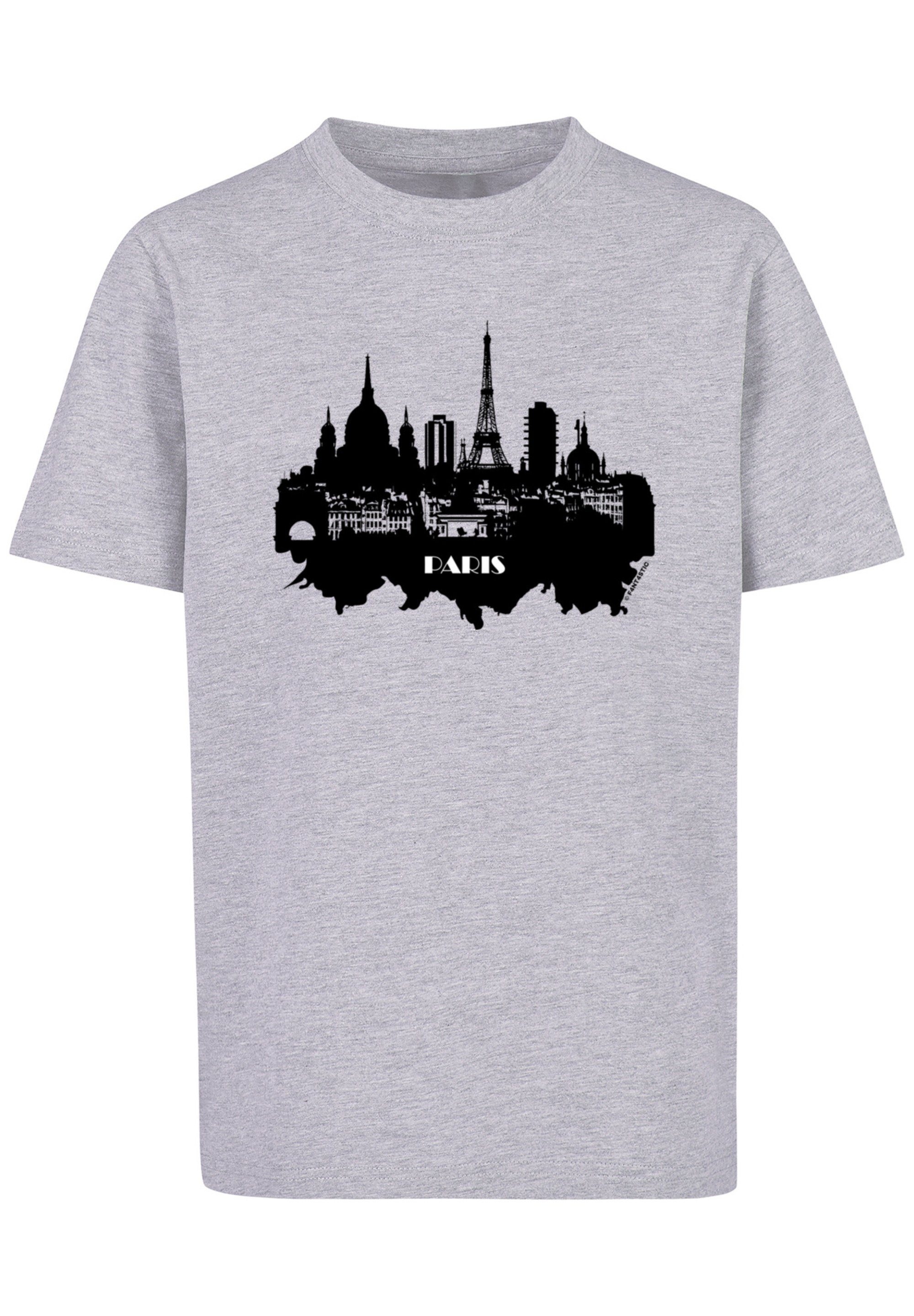 SKYLINE heather UNISEX F4NT4STIC TEE Print PARIS grey T-Shirt