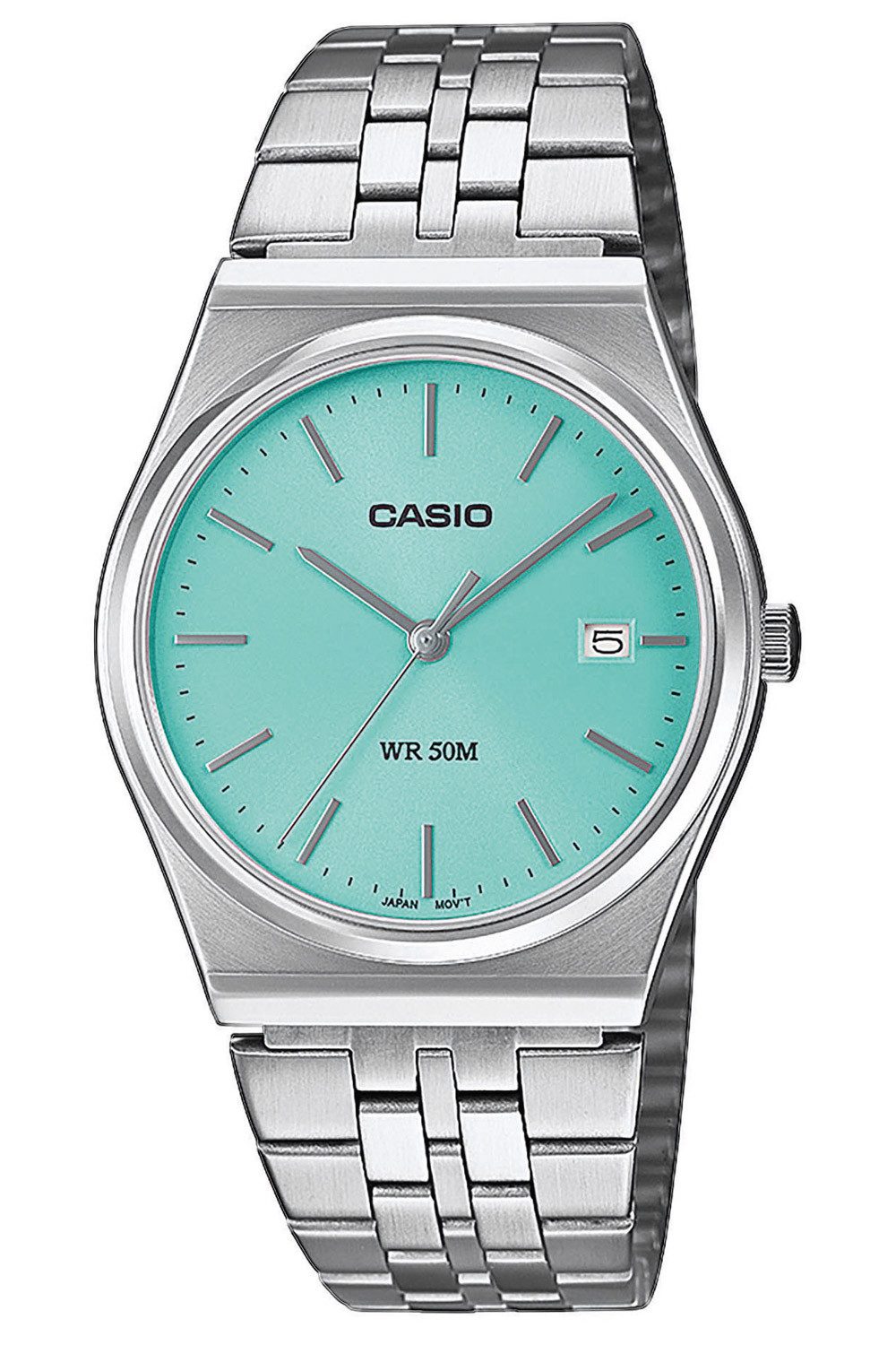 CASIO Quarzuhr Quarz Stahl/Türkis günstig online kaufen