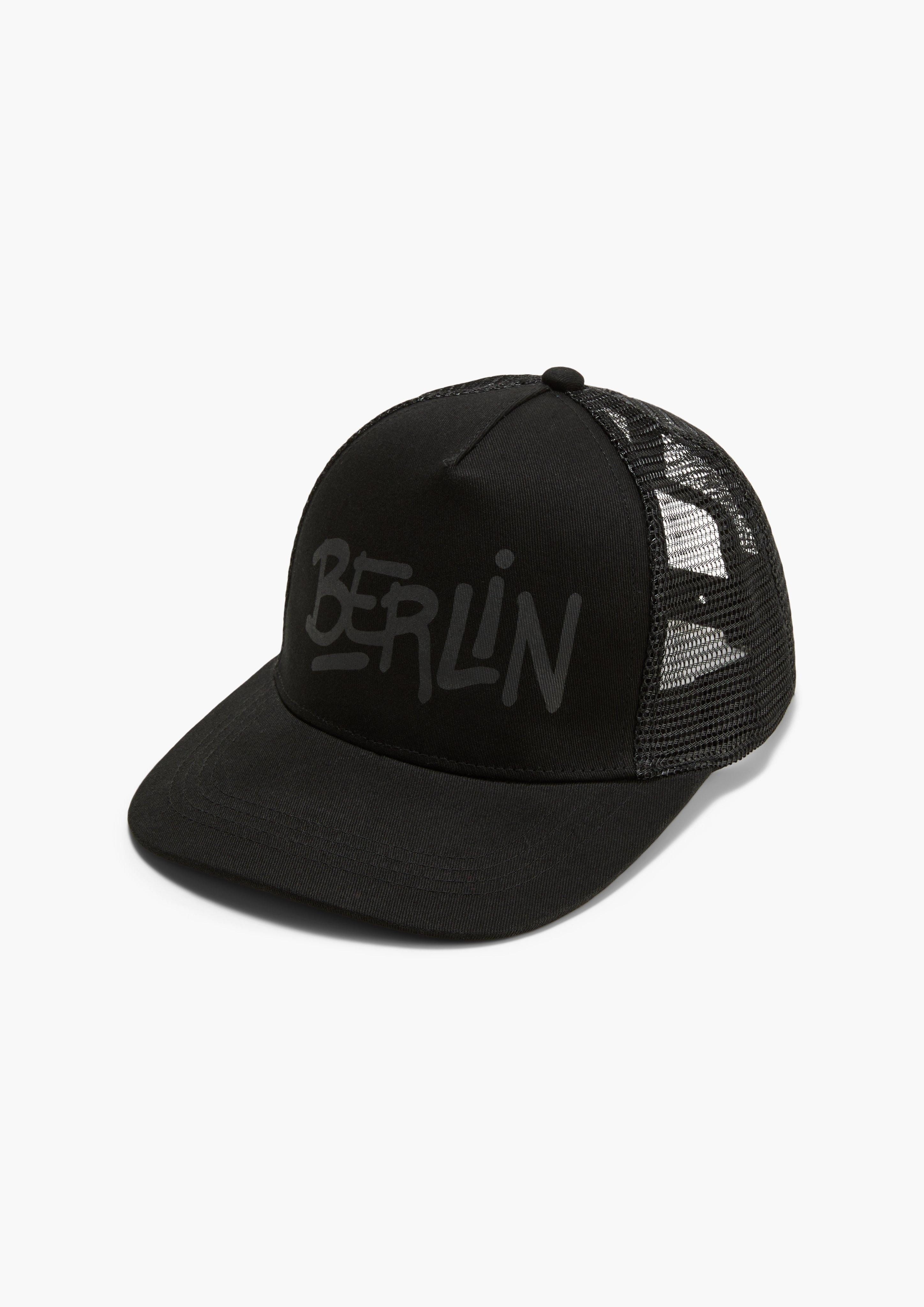 Strickmütze Trucker-Cap mit Frontprint