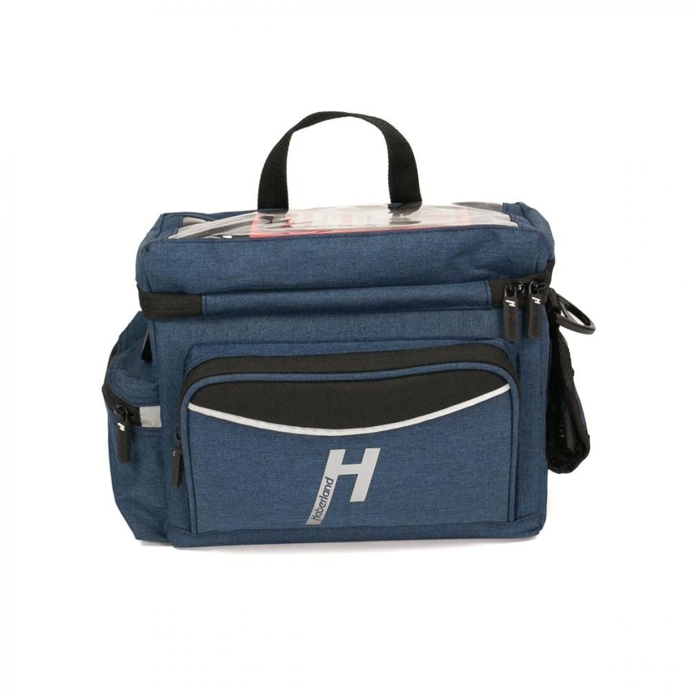 Fahrradtasche Haberland Lenkertasche 8l Max blau - praktische Klickfix-Lenkerlösung