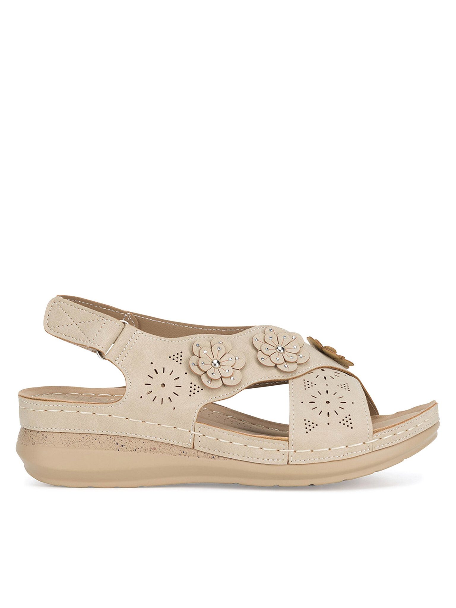 Clara Barson Sandalen WYL05010-16 Beige Sandale günstig online kaufen