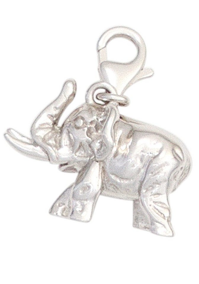 JOBO Charm-Einhänger Anhänger Elefant, 925 Silber