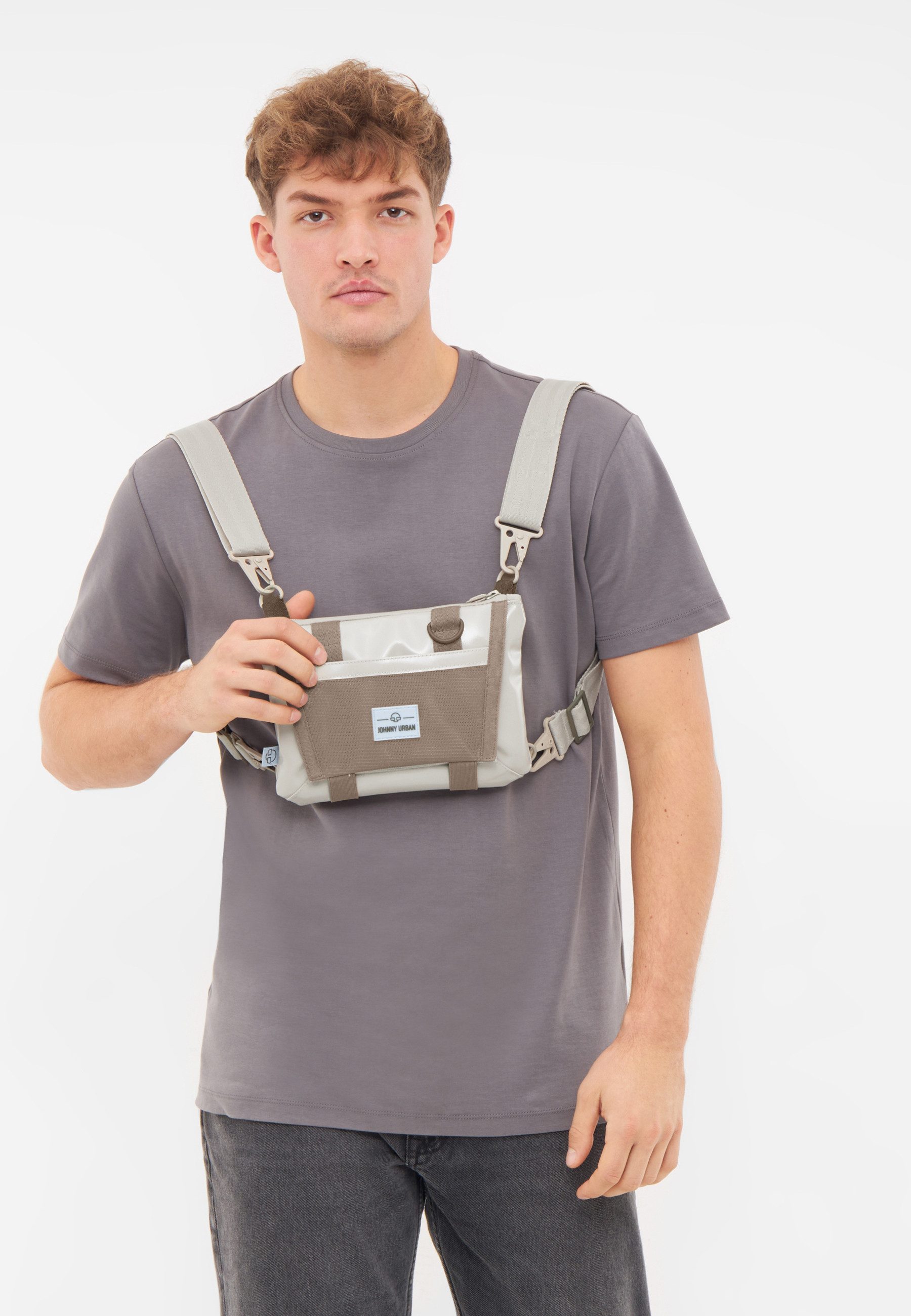 Johnny Urban Umhängetasche Avery Sacoche Bag, 2-in1 Umhänge- & Brusttasche, Crossbody Bag & Front Pack in Einem, Wasserabweisend