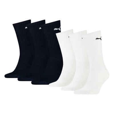 PUMA Sportsocken Unisex Sportsocken, 6er Pack - Tennissocken, Crew