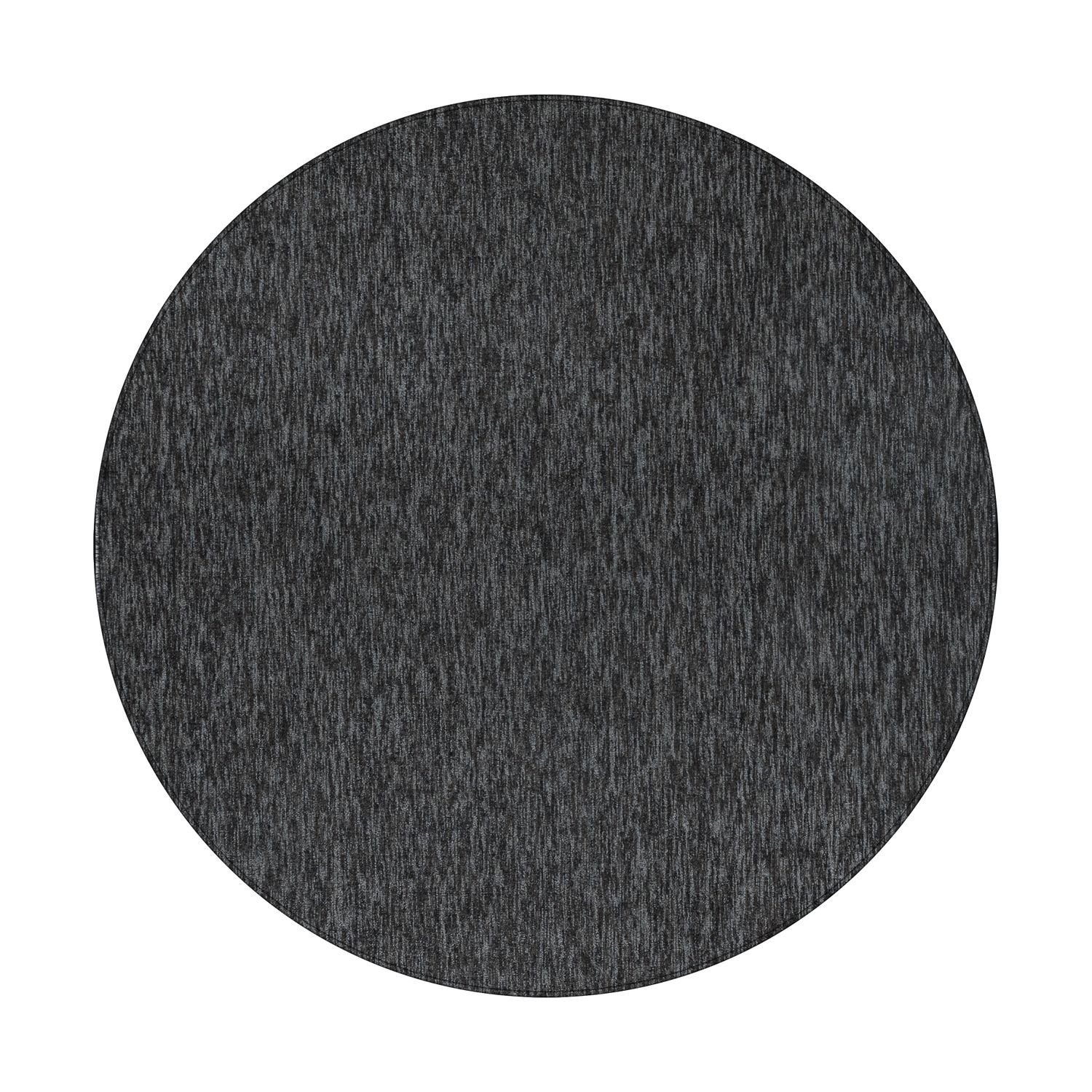 Teppich Boss Teppich Kurzflor Teppich Neva Anthrazit, rund, Höhe: 7 mm