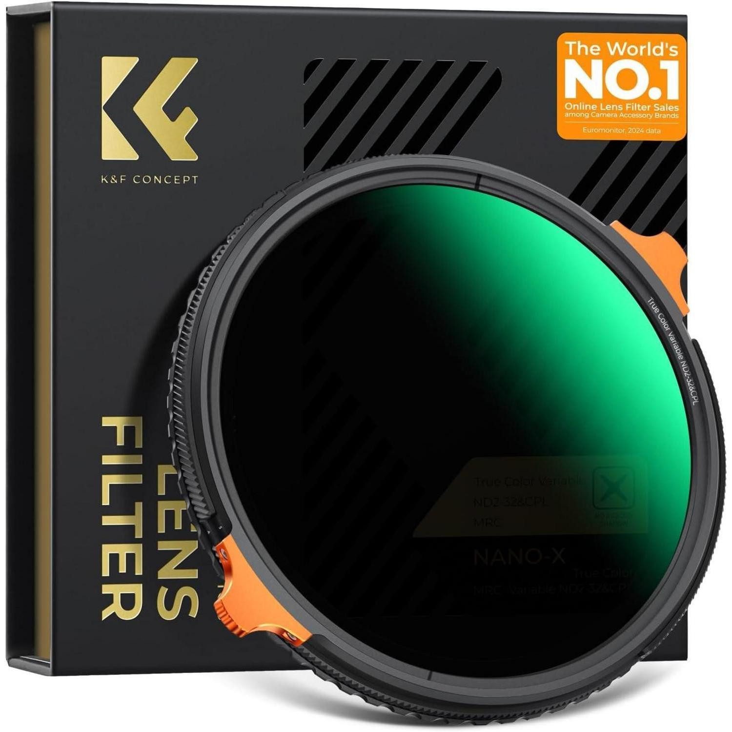 Nano-X True Color ND Filter 77mm Polfilter&ND2-ND32 Multifunktionaler zirkularer Polfilter