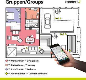 EGLO Deckenleuchte CAMINALES-Z, Leuchtmittel wechselbar, ohne Leuchtmittel, Deckenleuchte in schwarz aus Stahl - inkl. GU10 - 5W