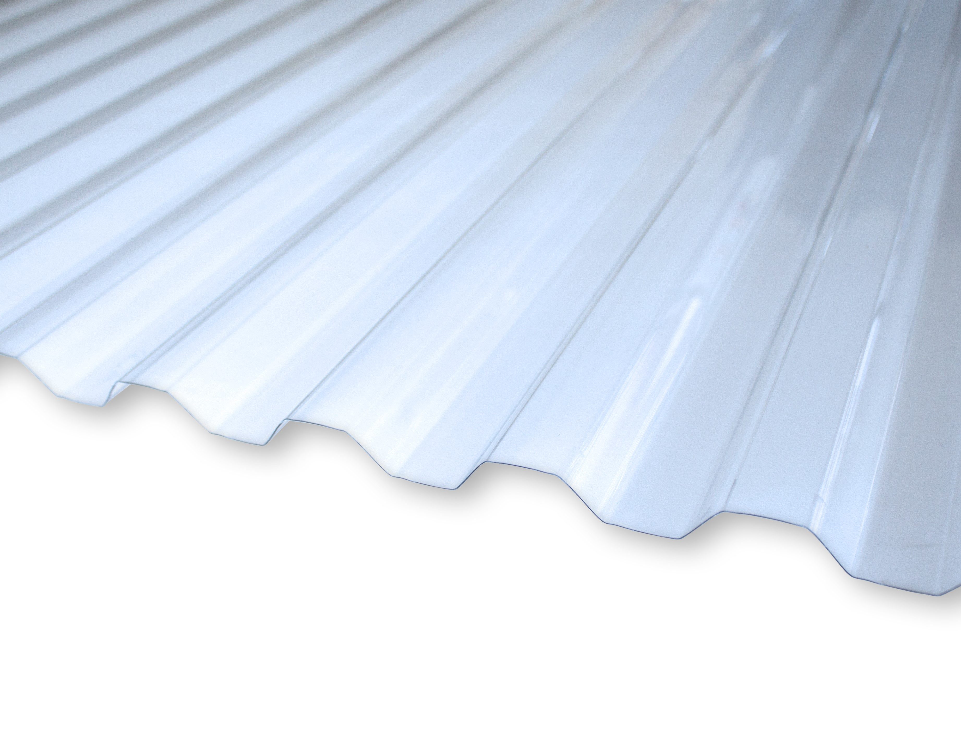 LP projekt Wellplatte Transparent 2-4m PVC Dachplatten Kunststoff Trapez Klar, 1 mm, 1,8 m², (Kunststoff Dachplatte Klar 90x200-400 cm Trapez UV-beständig, 10-St., 10er Set), Wellplatten Dach Kunststoff Klar Transparent Roofing Sheet