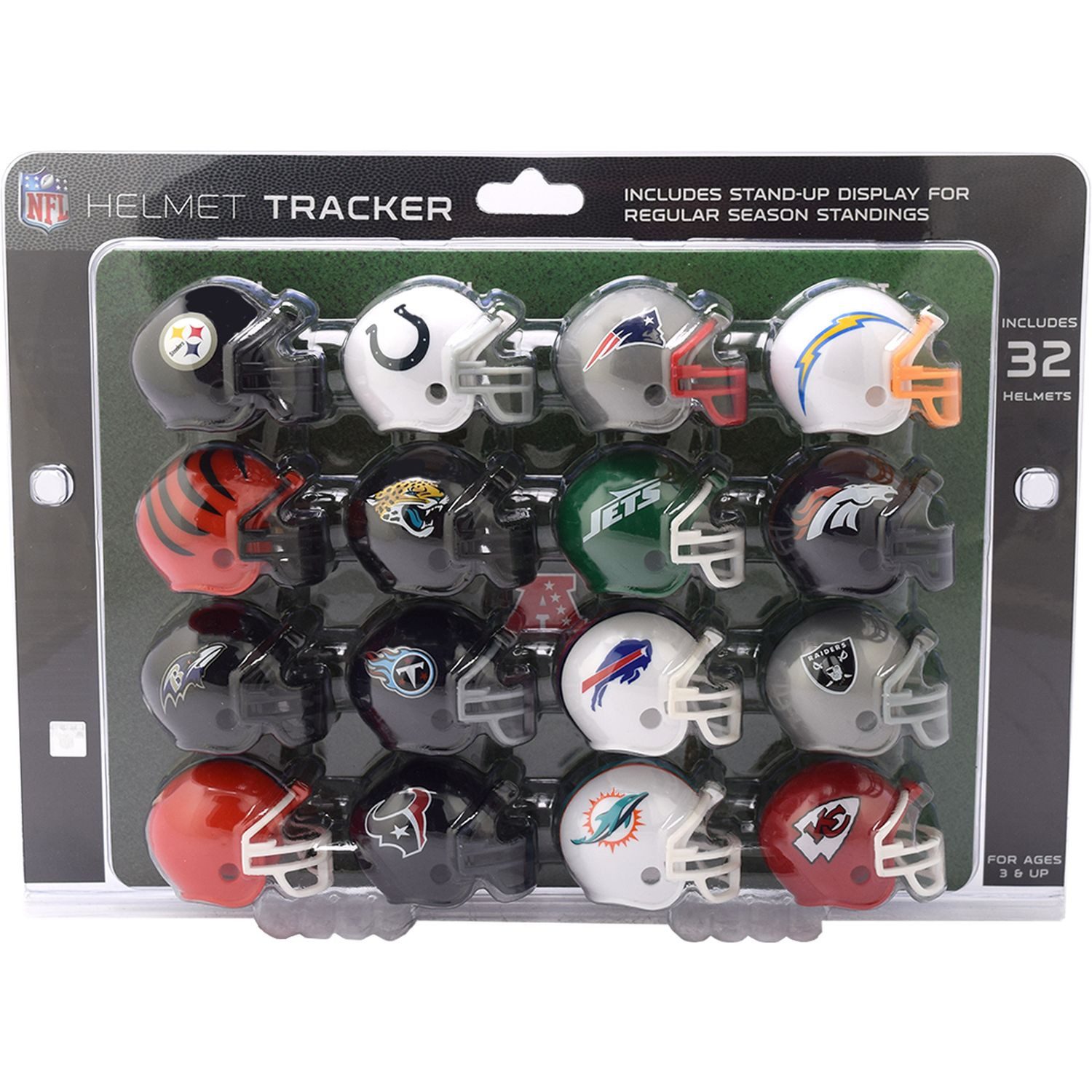 Riddell Sammelfigur NFL Standings & Playoff Tracker mit 32 NFL Mini He