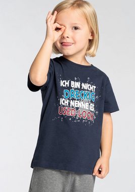 KIDSWORLD T-Shirt ICH BIN NICHT DRECKIG, Sprücheshirt für kleine Jungen