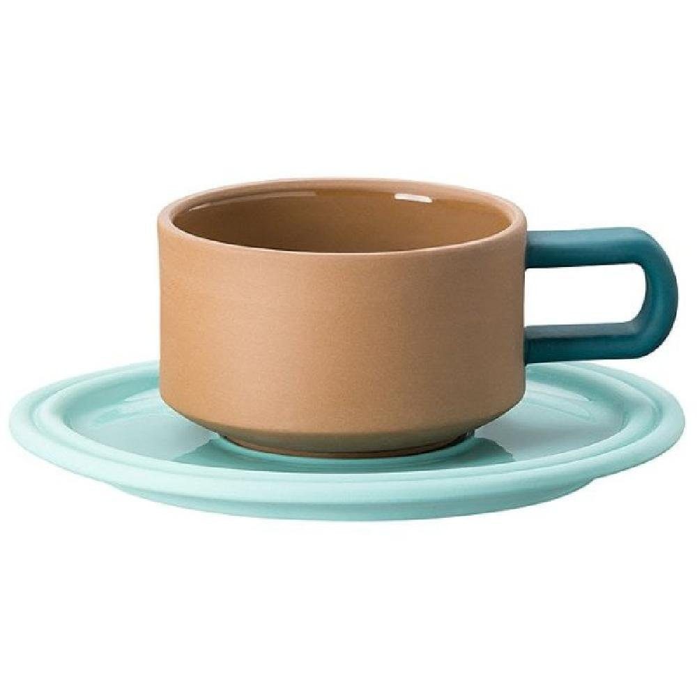 Rosenthal Tasse Teetasse mit Untertasse Tongue Peacock (2-teilig)