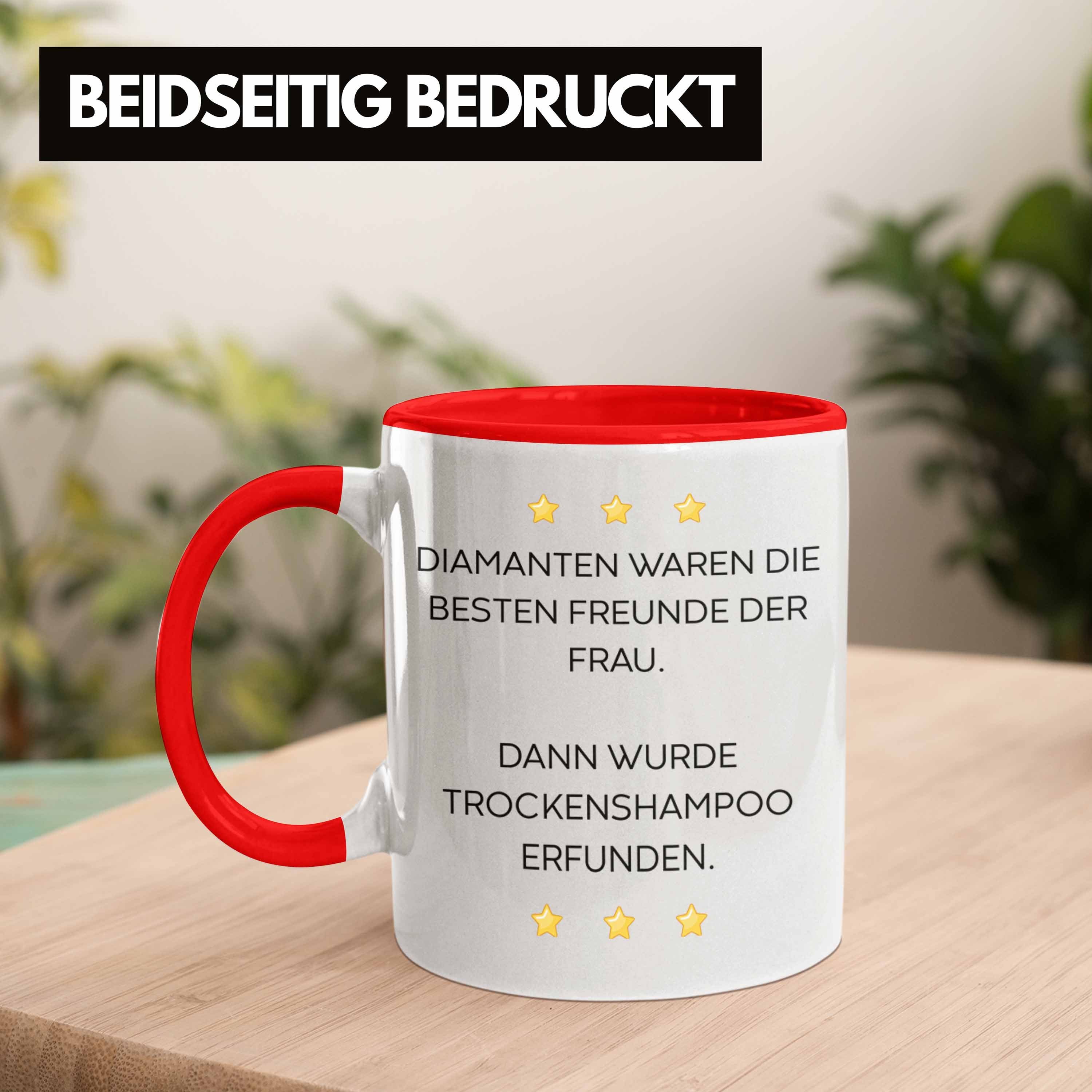 - Sarkasmus für Trendation mit Spruch Tassen Lustig Sprüchen Tasse Trendation Becher Lustige Büro Trockenshampoo Tasse Kollegin Männer Rot Arbeit mit Geschenk Frauen