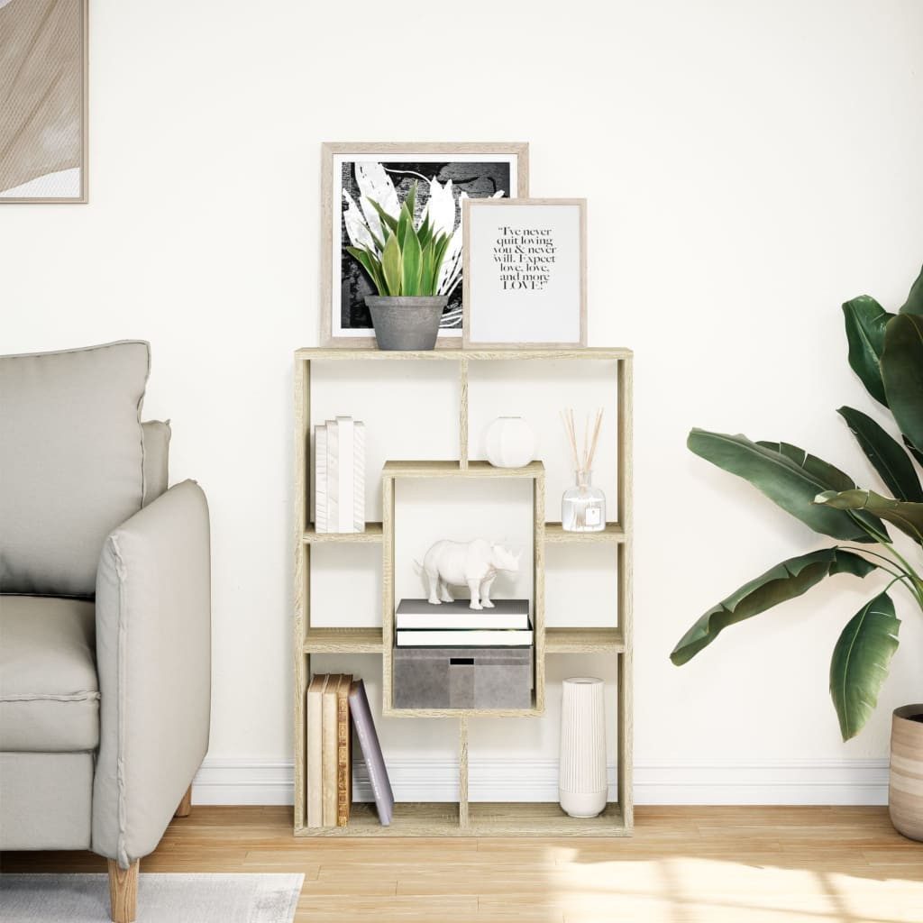 vidaXL Bücherregal Bücherregal Sonoma-Eiche 63x20x90 cm günstig online kaufen