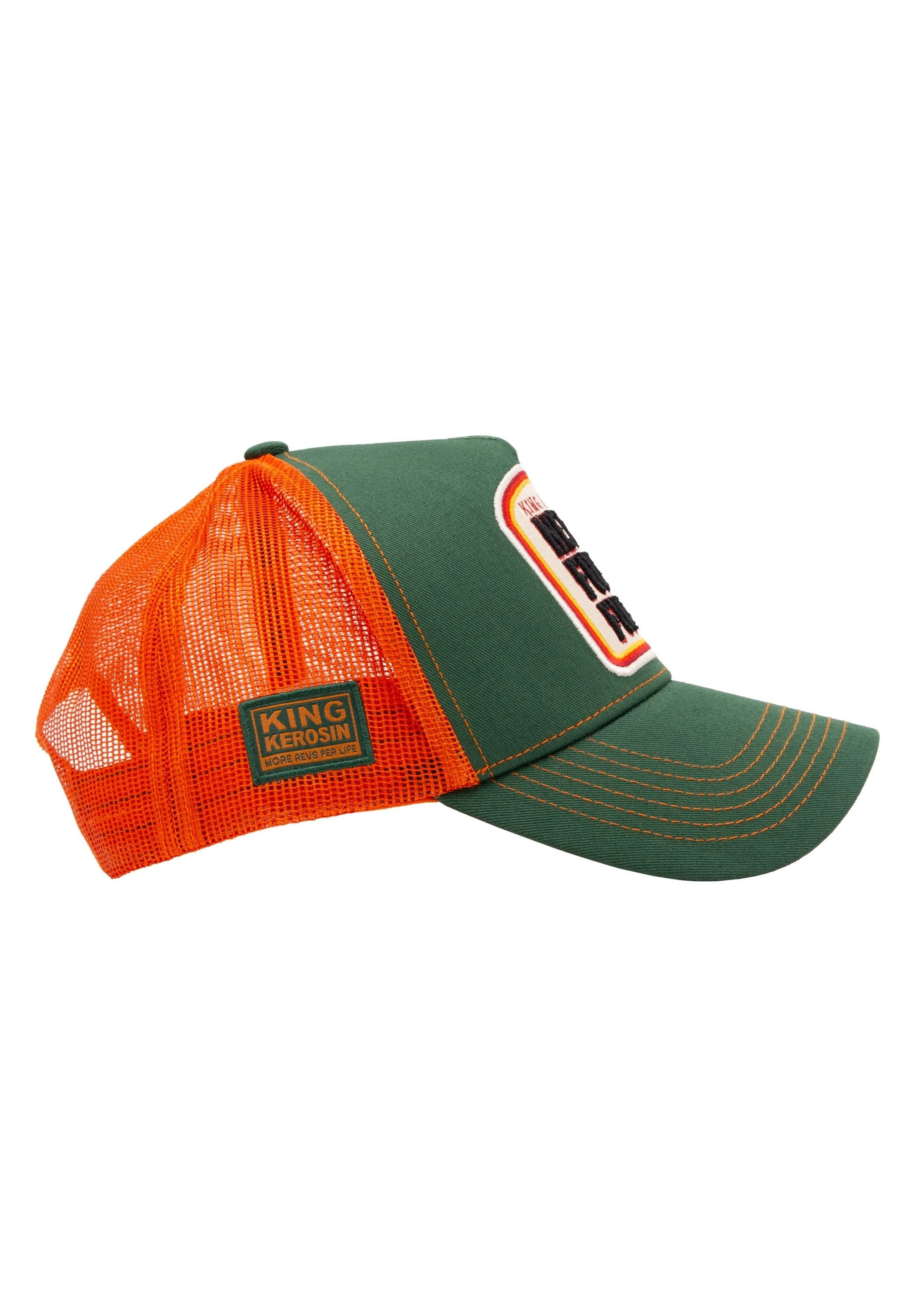 KingKerosin Trucker Cap Never Fuck A Fucker (1-St) mit Frontstickerei in 3D-Optik