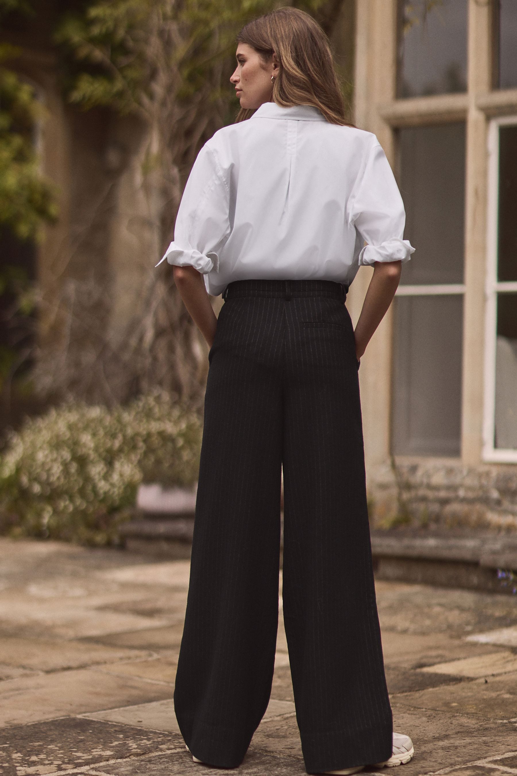 Next Palazzohose Hose aus hochwertiger Wollmischung günstig online kaufen