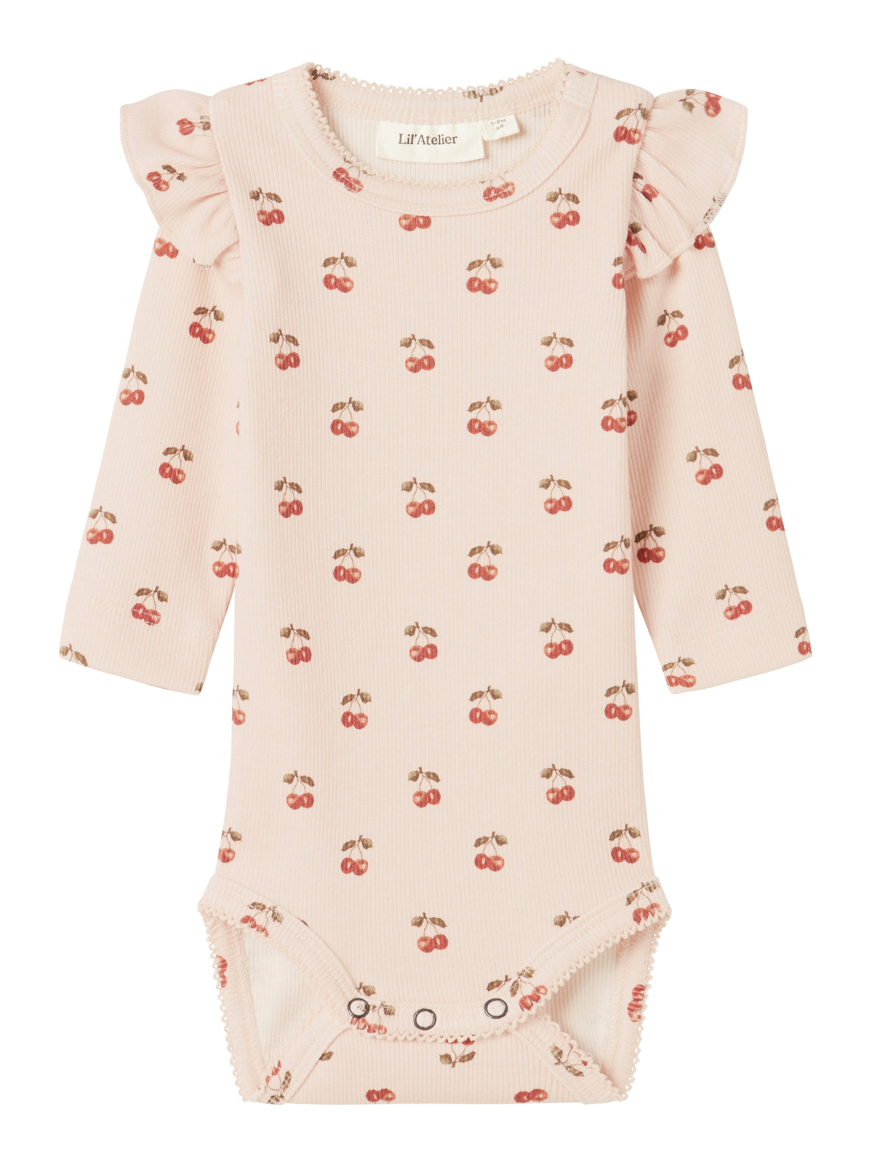 Lil' Atelier Langarmbody NBFLAVO EVE LS SLIM BODY LIL NOOS weiche Jersey Rippqualität