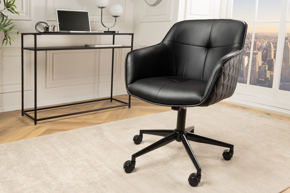 riess-ambiente Drehstuhl EUPHORIA schwarz, Büro · Kunstleder · Metall · höh günstig online kaufen