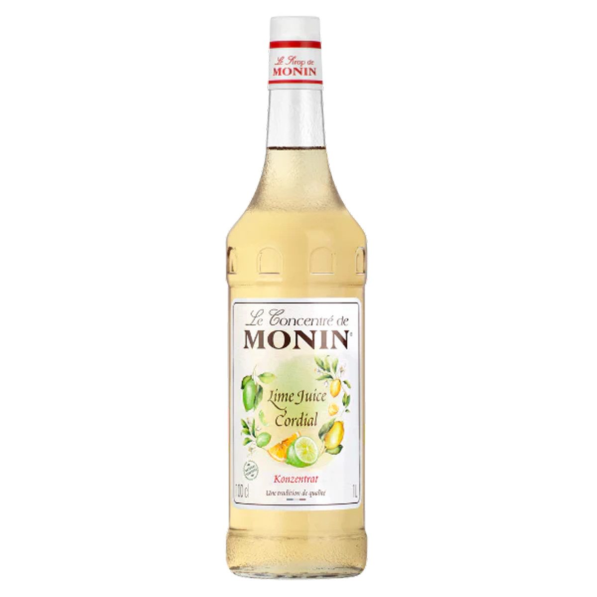 MONIN Getränke-Sirup, Monin Lime Juice Cordial Sirup natuerliche Aromen fruchtig 1000 ml