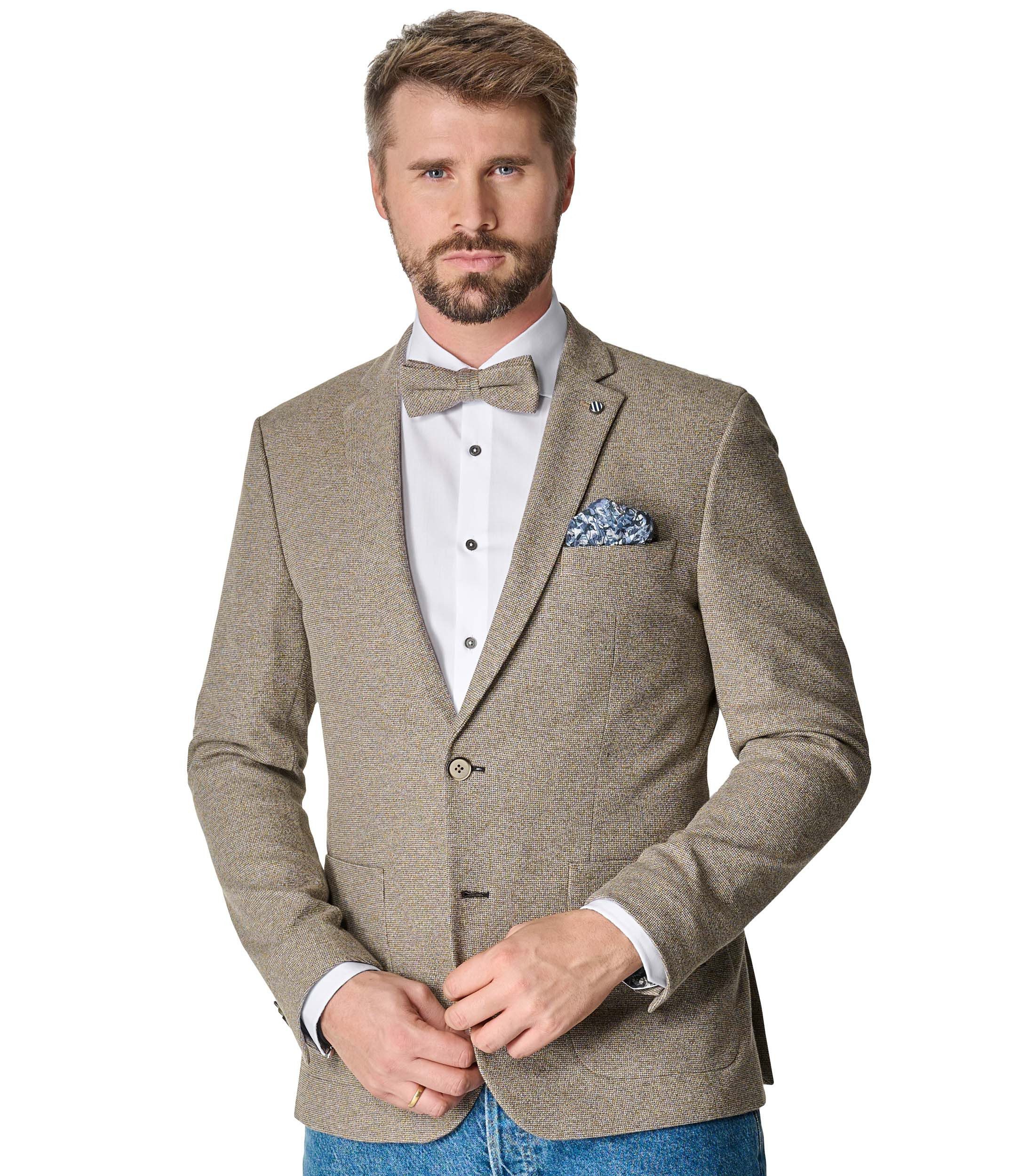 VENTI Fliege VENTI Set aus Fliege und Einstecktuch gemustert