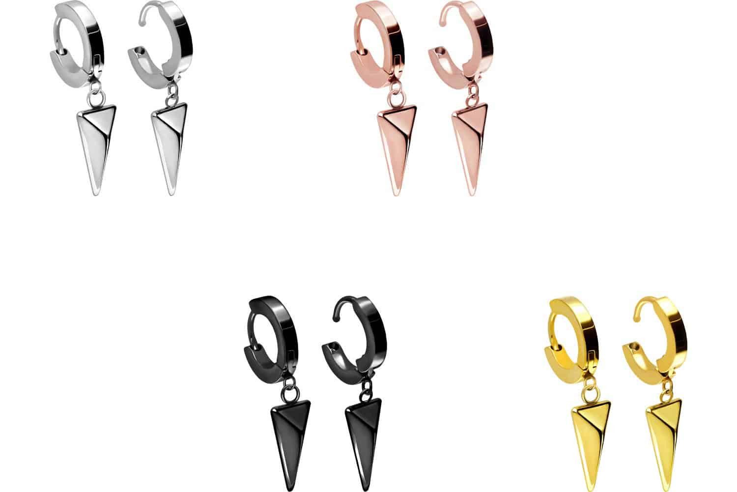 FILANGO Piercing-Set Titan Ohrclicker Creolen BEWEGLICHES günstig online kaufen