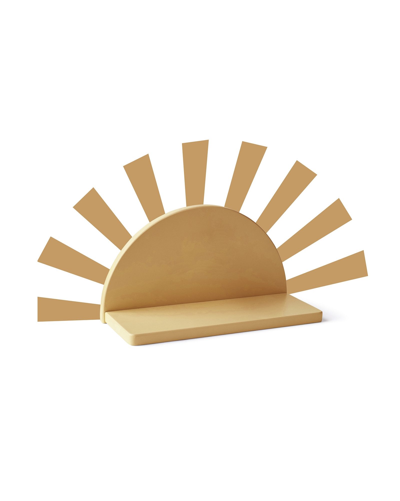 Kids Concept Wandregal Regalbrett Sonne Star gelb 30 x 12 x 16cm mit Wandde günstig online kaufen