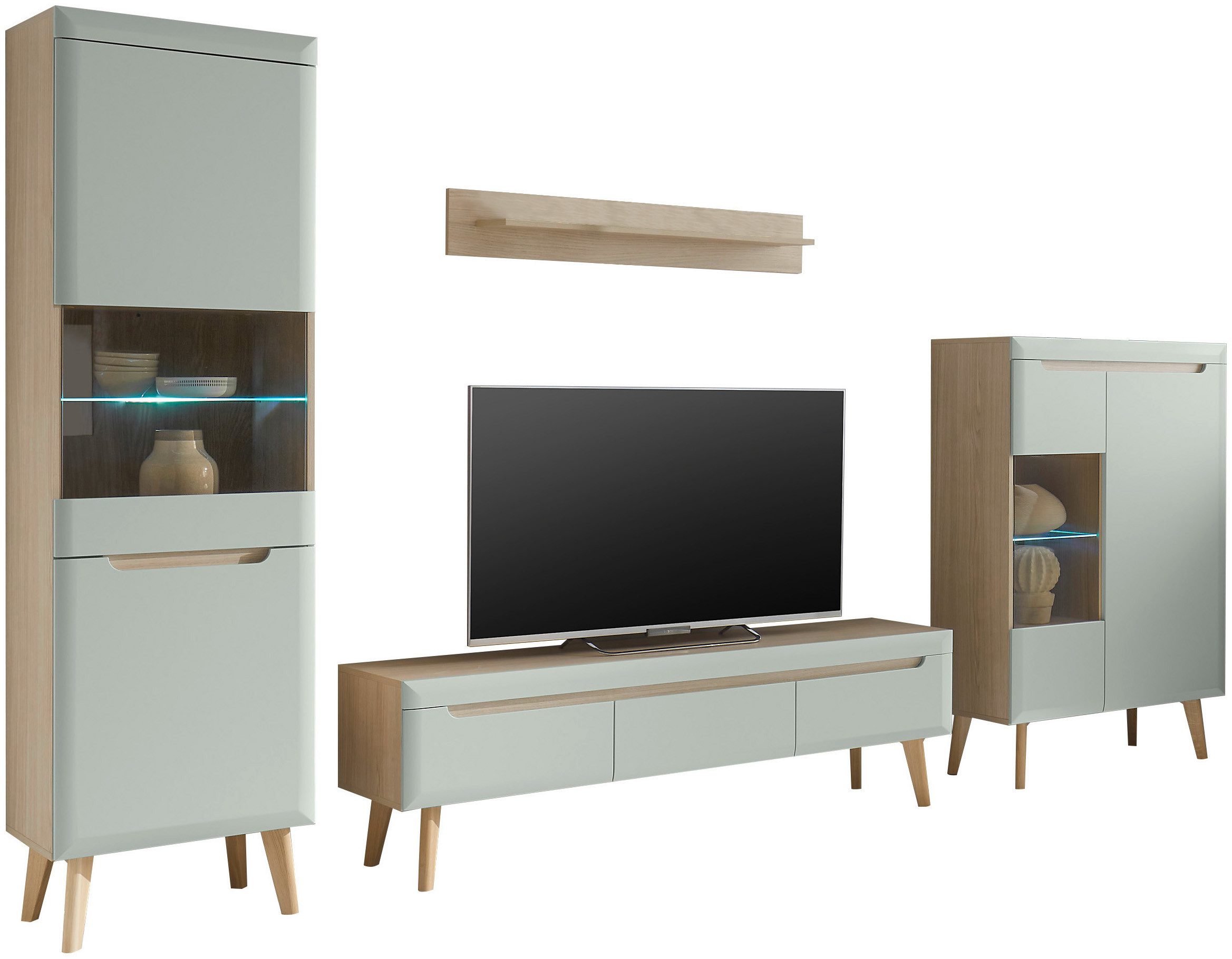 INOSIGN Wohnwand Torge, Anbauwand, Schrankwand, Mediawand, Wohnzimmer-Set, günstig online kaufen