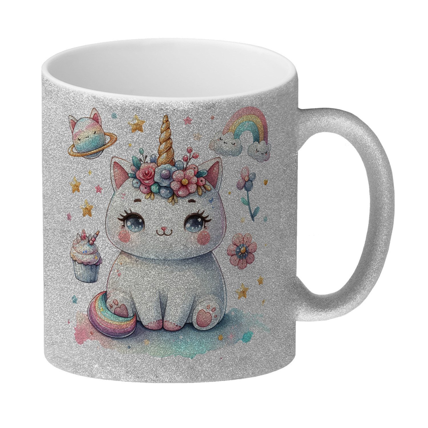 Einhorn Kaffeebecher Mit Keksfach – 400 Ml, Keramik – Süßer Becher Für Tee & Kaffee