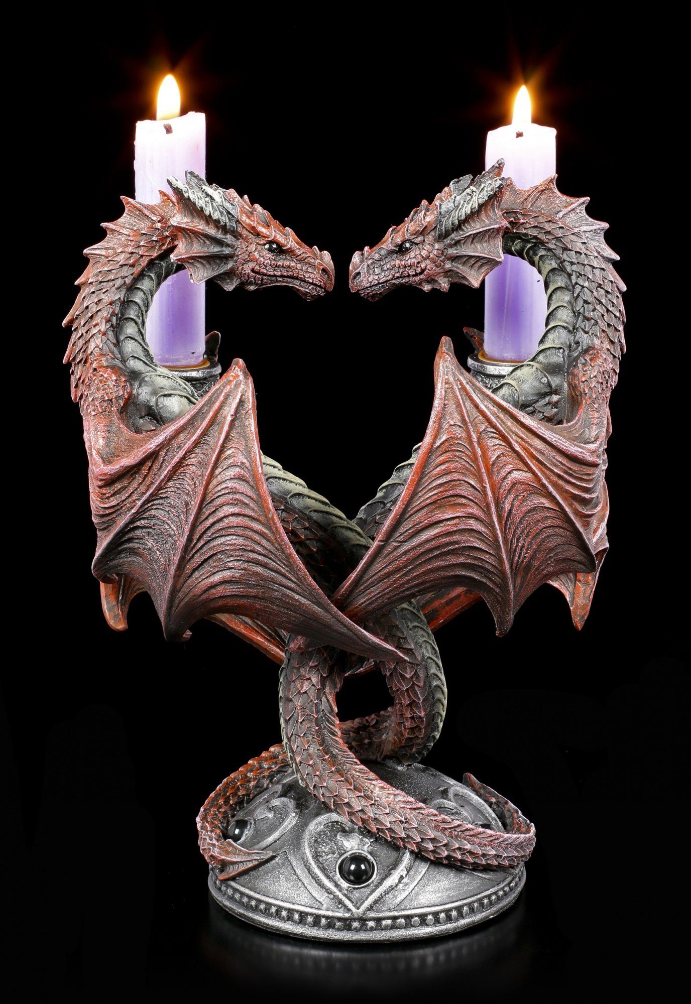 - Heart Edition Figuren Valentine's Anne Fantasy GmbH Kerzenhalter Stokes Shop - Kerzenhalter Dragon Drachen -