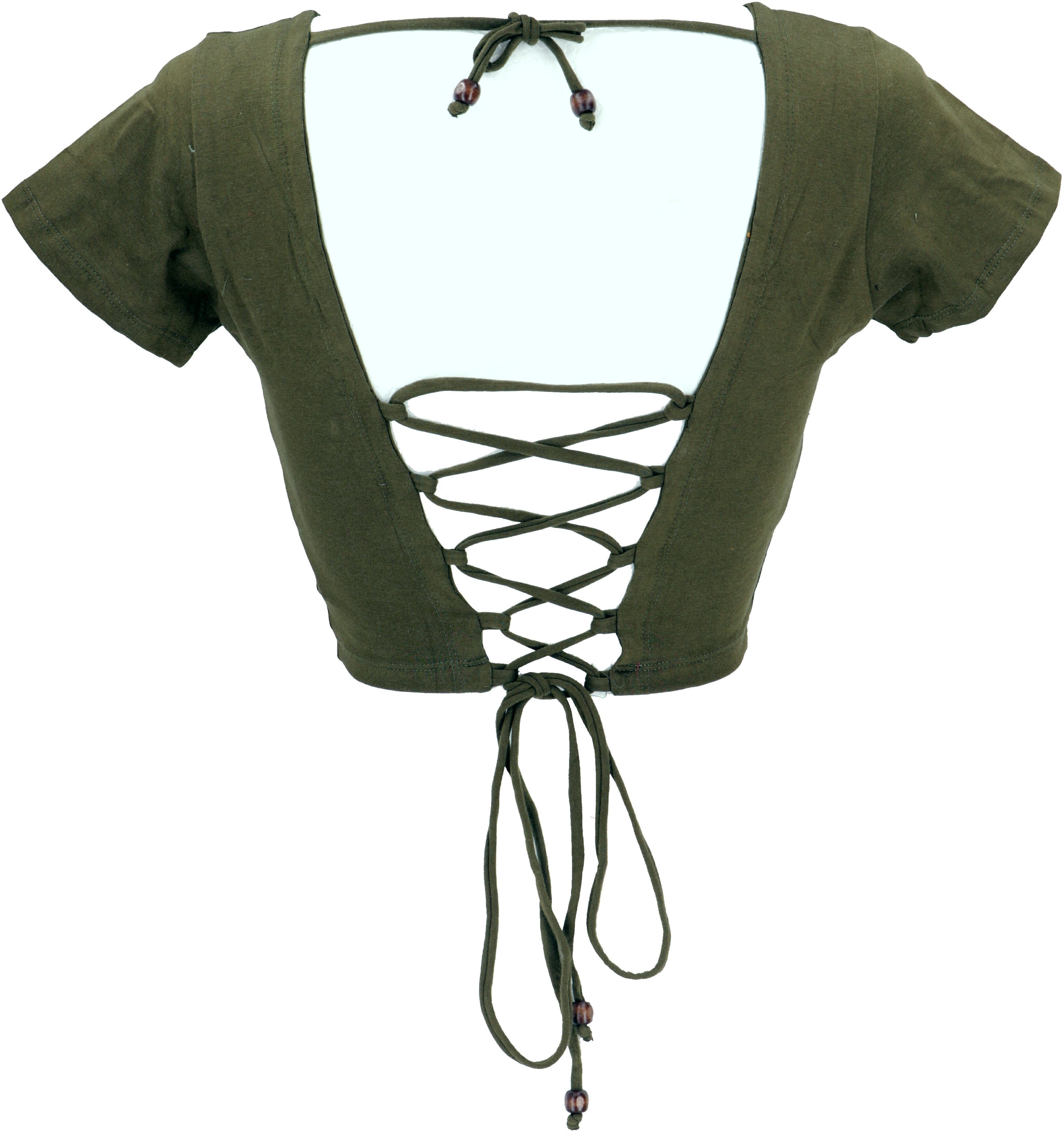 Guru-Shop T-Shirt Choli Top, kurzes Top günstig online kaufen