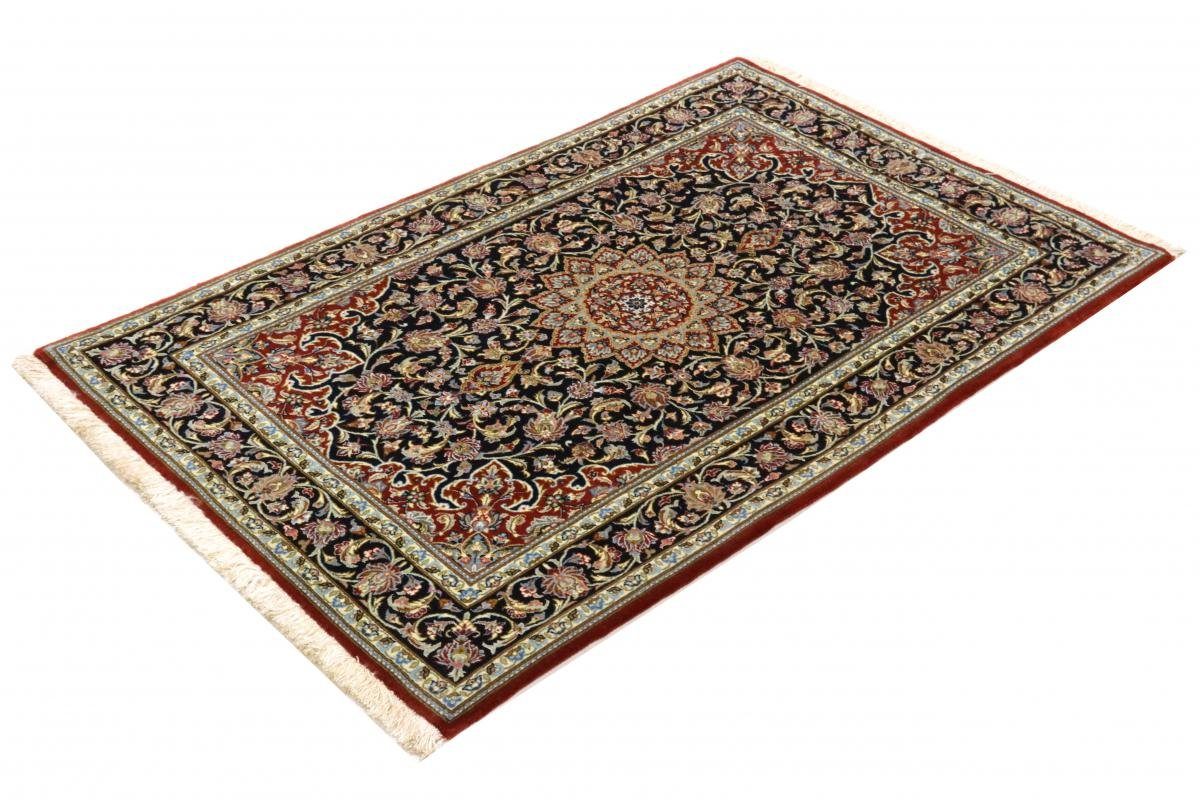 Orientteppich Nain 8 Handgeknüpfter Höhe: mm Seidenkette rechteckig, 102x157 Orientteppich, Isfahan Trading,