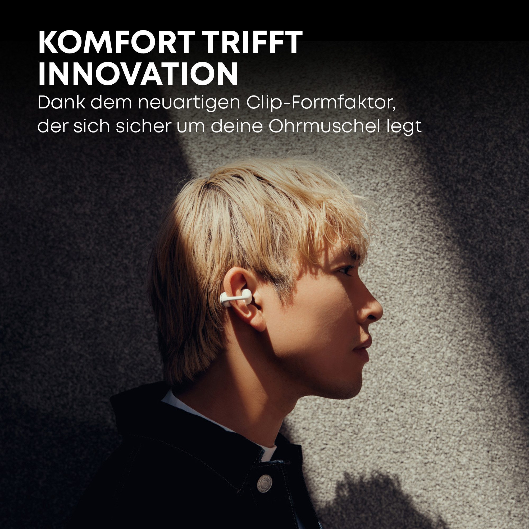 beyerdynamic AMIRON ZERO offene Clip-Ohrhörer wireless Kopfhörer (Keine Sprachsteurung, offenes Klangkonzept und innovativem Clip-Design, 20 h Gesamtspielzeit)