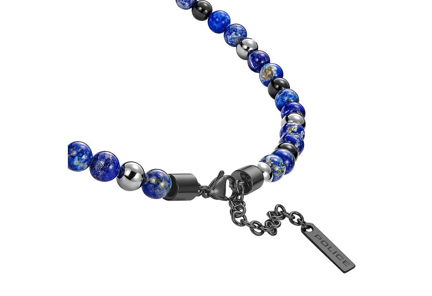 Police Perlenkette Spheres blau|braun... Police Perlenkette Spheres blau|braun...