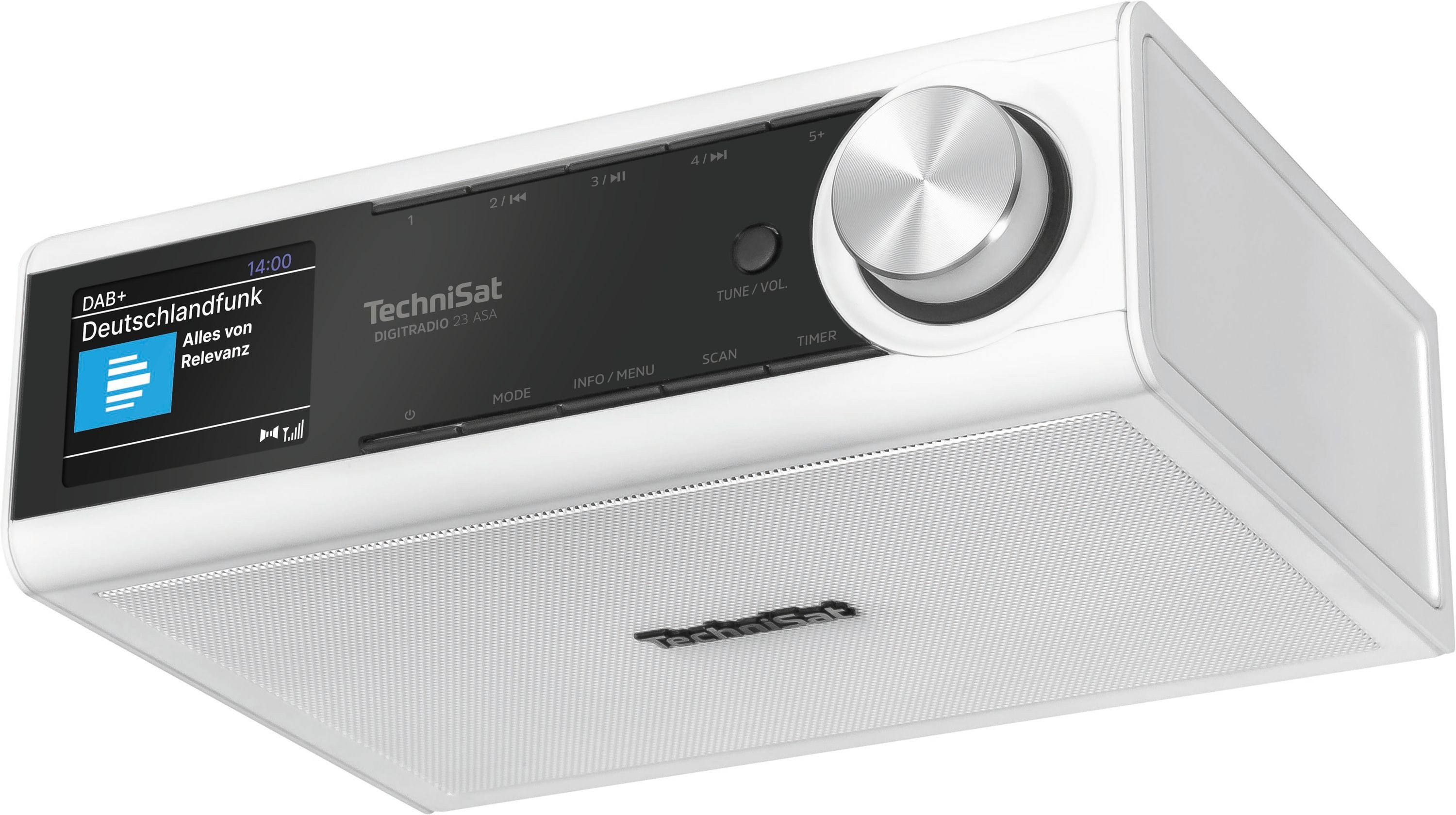 TechniSat DIGITRADIO 23 ASA Küchen-Radio (Digitalradio (DAB), FM-Tuner mit RDS, 3 W, Automatic Safety Alert, Unterbaumontage, Bluetooth) – Bild 4 von 5