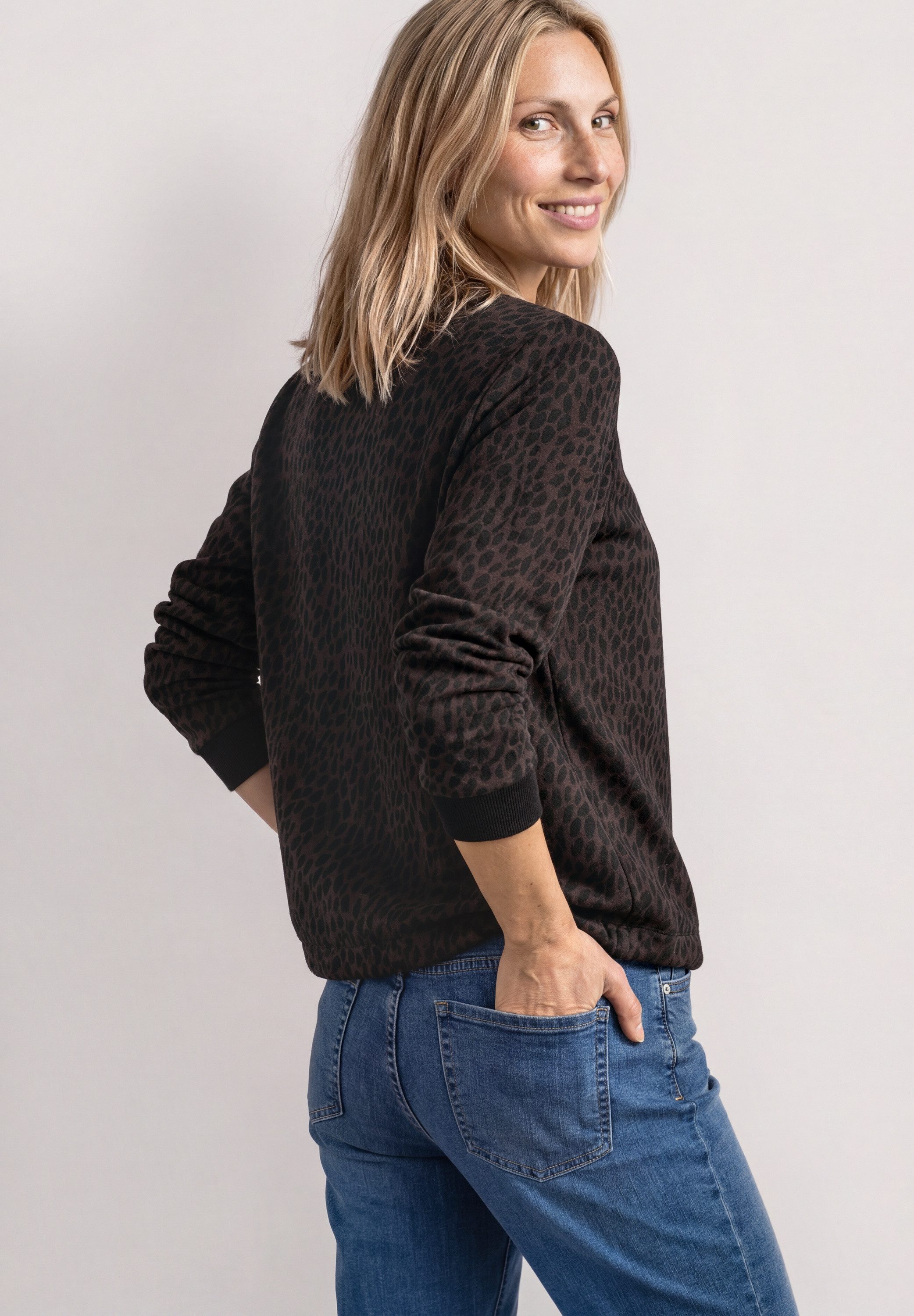 STREET ONE Sweatshirt mit Leomuster
