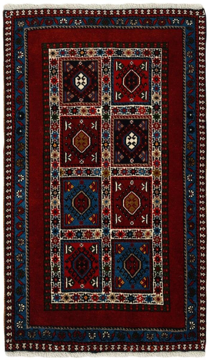 Orientteppich Yalameh 62x99 Handgeknüpfter Orientteppich / Perserteppich, Nain Trading, rechteckig, Höhe: 12 mm